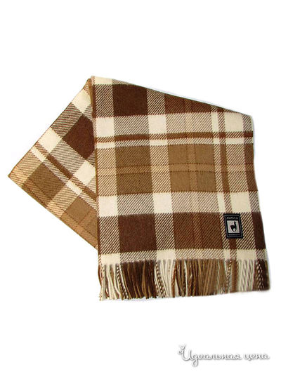 Плед, 150х200 см Valtery, цвет коричневый, белый