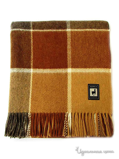 Плед, 150х200 см Valtery, цвет рыжий, коричневый