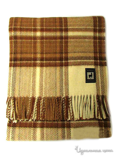 Плед, 150х200 см Valtery, цвет коричневый, бежевый