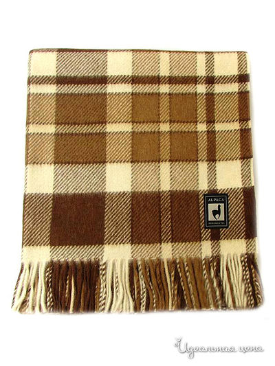 Плед, 150х200 см Valtery, цвет коричневый, бежевый