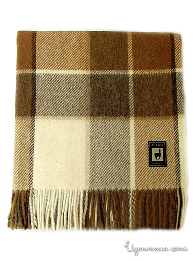 Плед, 170х210 см Valtery, цвет коричневый, бежевый