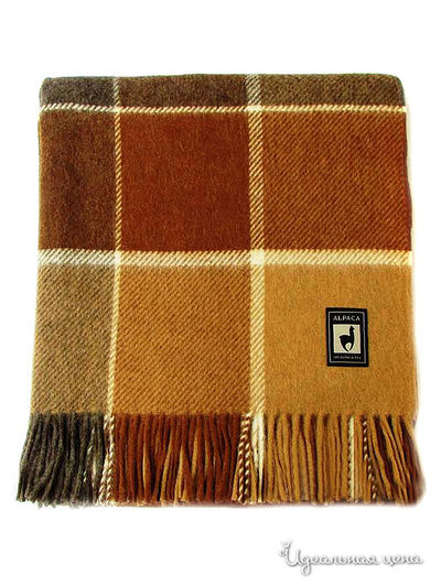 Плед, 170х210 см Valtery, цвет рыжий, коричневый