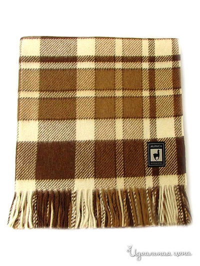 Плед, 170х210 см Valtery, цвет коричневый, бежевый