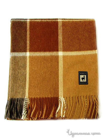 Плед, 170х210 см Valtery, цвет рыжий, коричневый