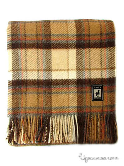 Плед, 170х210 см Valtery, цвет коричневый, бежевый