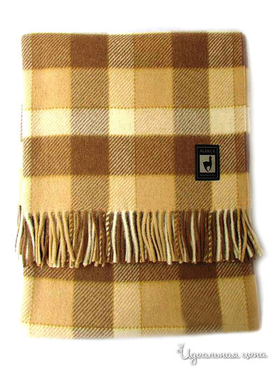 Плед, 170х210 см Valtery, цвет коричневый, бежевый