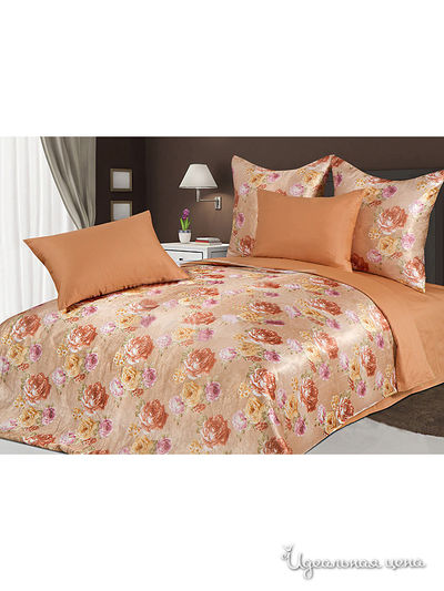 КПБ семейный Goldtex, цвет терракотовый