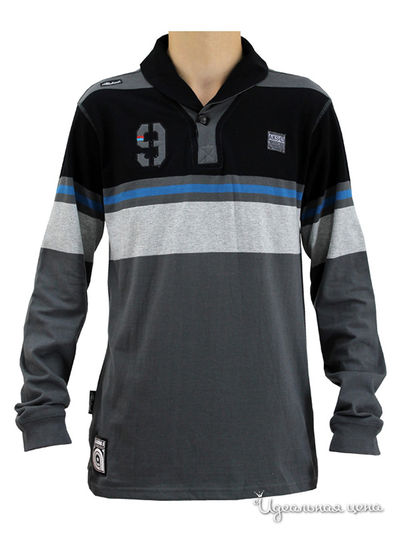 Рубашка-поло Karff, цвет темно-серый, черный