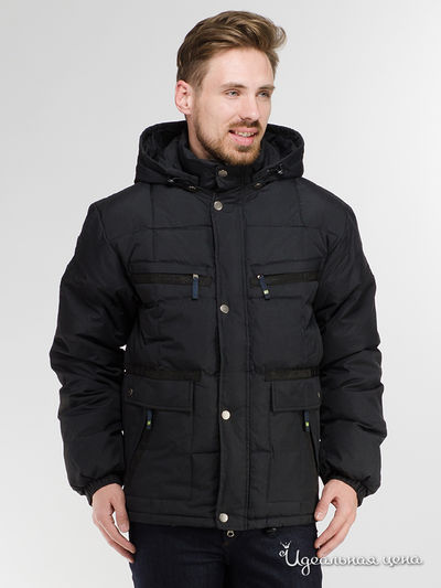 Пуховик Armani Jeans, цвет темно-синий