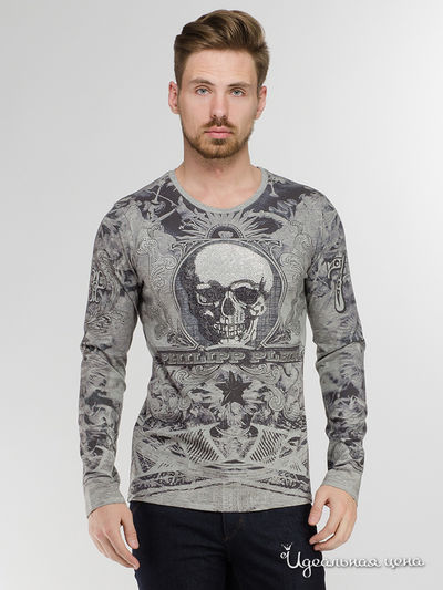 Лонгслив Philipp Plein, цвет серый