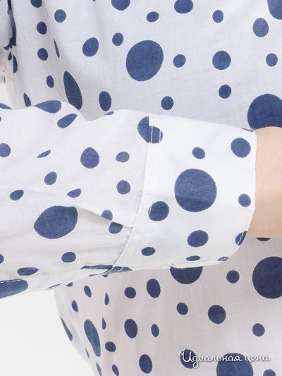 Рубашка Yves Saint Laurent, цвет белый, синий