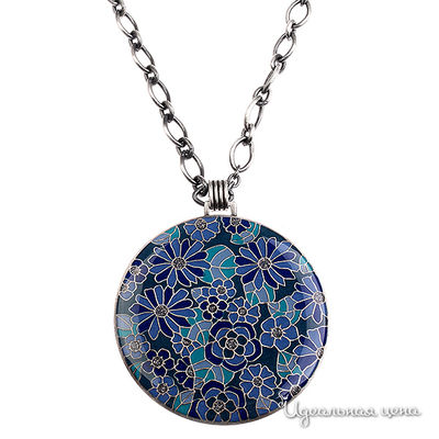 Колье Clara Bijoux, цвет синий, голубой, бирюзовый