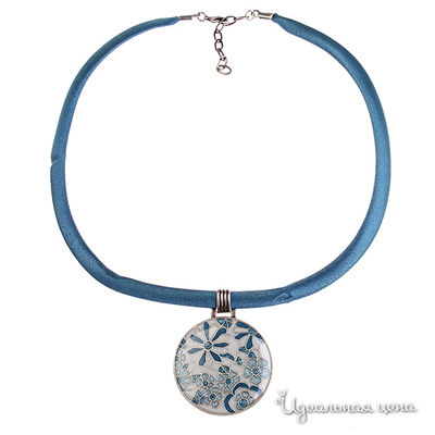 Колье Clara Bijoux, цвет белый, синий, голубой