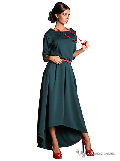 Платье Bezko, цвет бутылочный