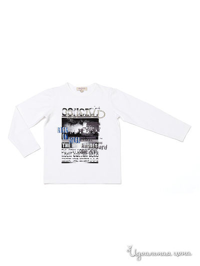 Лонгслив PlayToday, цвет белый, черный