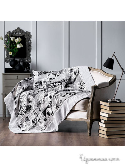 Покрывало, 160х200 см Togas, цвет тёмно-серый