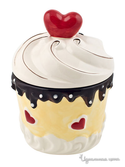 Банка для сыпучих продуктов Elff Decor, цвет Желтый