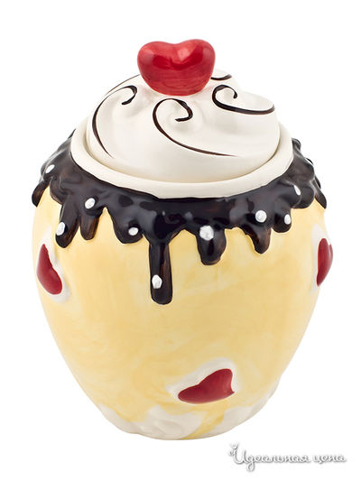 Банка для сыпучих продуктов Elff Decor, цвет Желтый