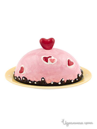 Масленка Elff Decor, цвет розовый