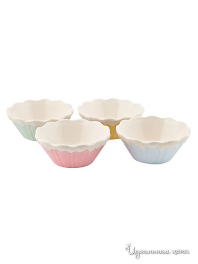Набор креманок для мороженого, 4 шт Elff Decor, цвет Мультиколор