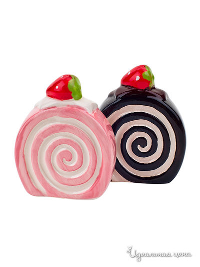 Солонка и перечница Elff Decor, цвет розовый, коричневый