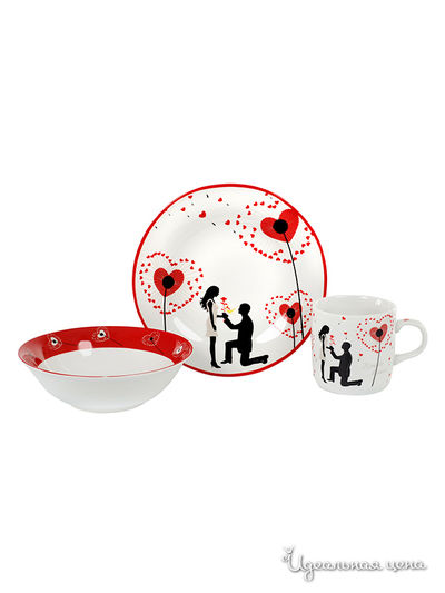 Набор детской посуды, 3 предмета Elff Decor, цвет мультиколор