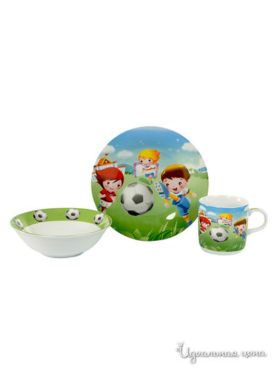 Набор детской посуды, 3 предмета Elff Decor, цвет мультиколор