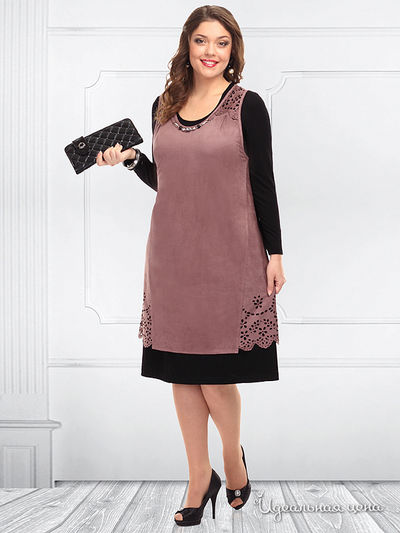 Платье Camelia, цвет коричневый, черный