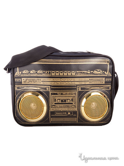 Сумка со встроенными динамиками Fydelity, цвет черный, золотой