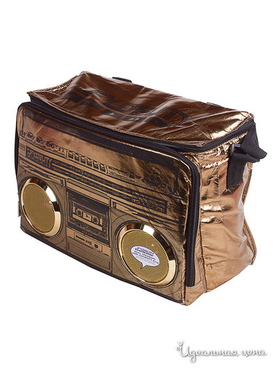 Сумка-холодильник со встроенными динамиками Fydelity, цвет золотой