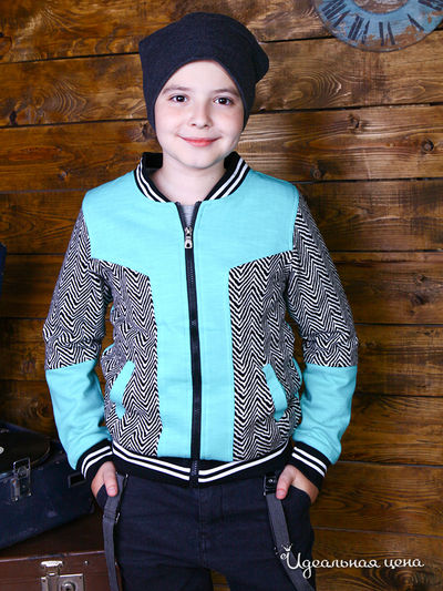 Бомбер Dena Savati, цвет бирюзовый