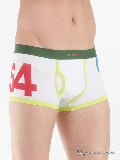Трусы Nai, цвет белый, зеленый