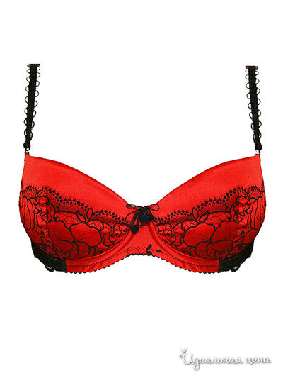 Бюстгальтер пуш-ап V.I.P.A, цвет красный, черный