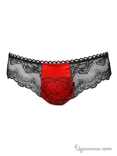 Трусы стринг V.I.P.A, цвет красный, черный