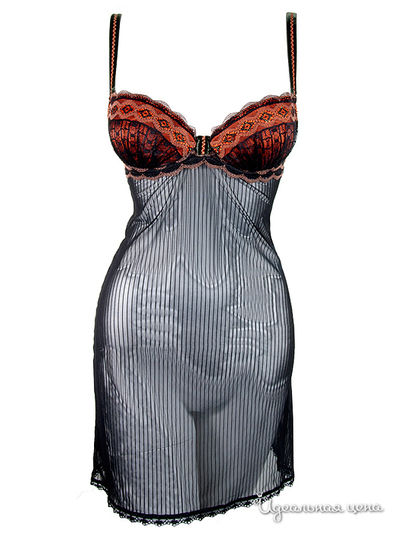 Сорочка пуш-ап V.I.P.A, цвет оранжевый, черный