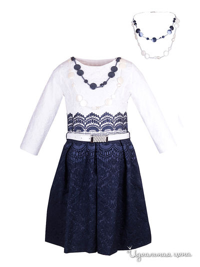 Платье Lucky Life, цвет темно-синий, белый