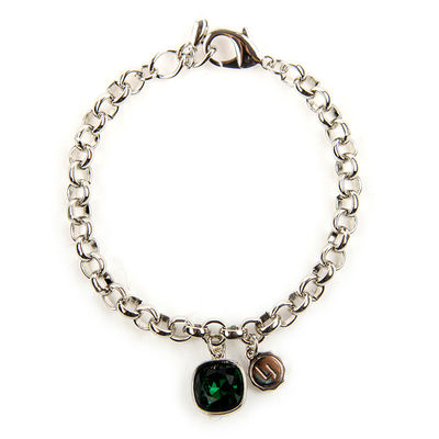 Браслет Lizas, цвет зеленый, серебряный