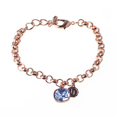 Браслет Lizas, цвет голубой, золотой