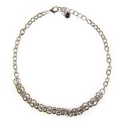 Колье Lizas, цвет серебряный