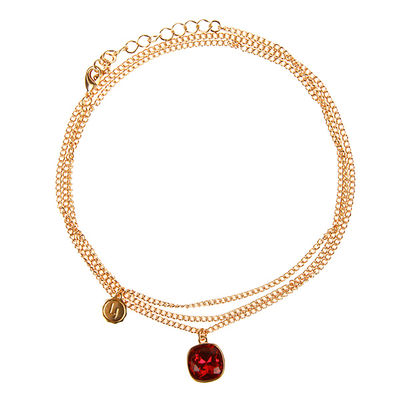 Колье Lizas, цвет золотой, красный