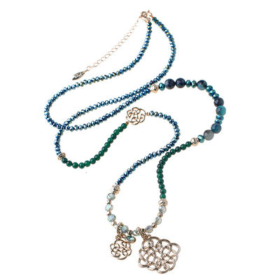 Колье Lizas, цвет зеленый