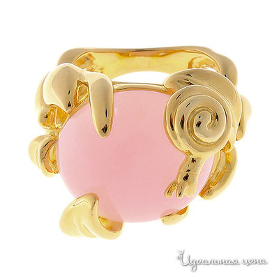 Кольцо Эсмеральда, цвет золотой, розовый