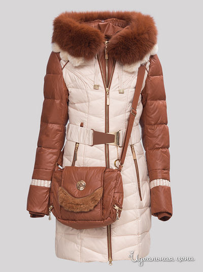 Пуховик Jan Steen, цвет коричневый, бежевый