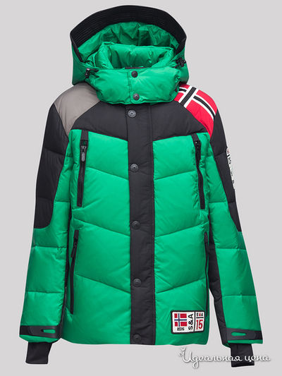 Пуховик Steen Age, цвет зеленый