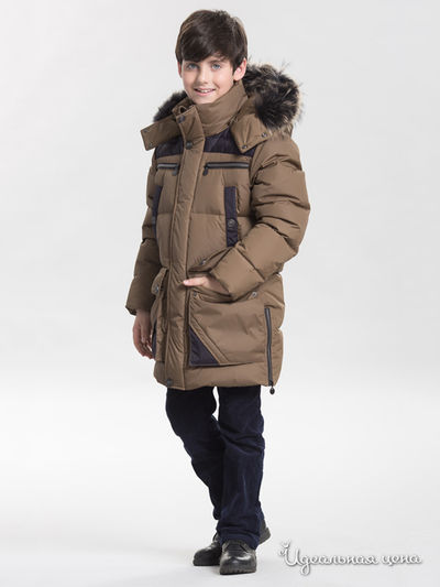 Пуховик Steen Age, цвет темно-бежевый