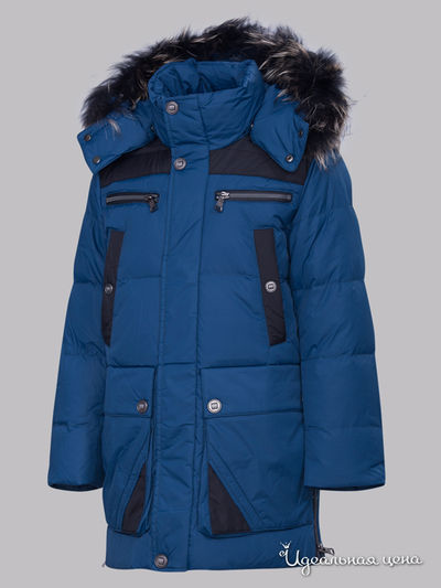 Пуховик Steen Age, цвет темно-бирюзовый