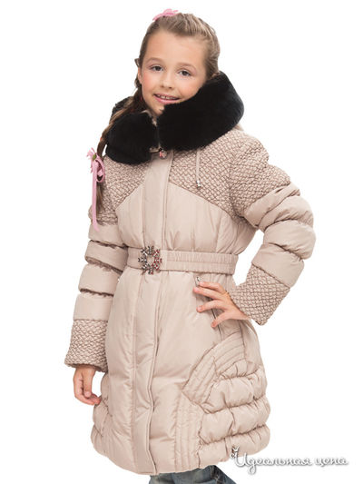 Пальто Steen Age для девочки, цвет бежевый