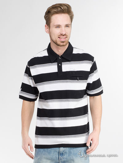 Поло Rocawear, цвет черный, белый