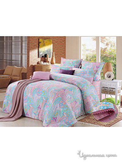 Комплект постельного белья 1,5-спальный Kazanov.A., цвет розовый