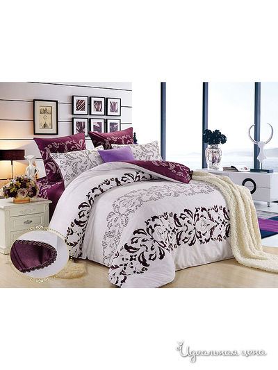 Комплект постельного белья евро Kazanov.A., цвет фиолетовый, лиловый